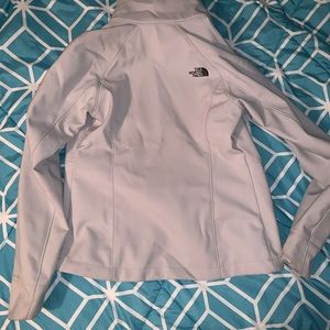 Grey wind proof north face coat